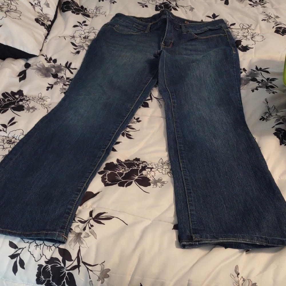 Faded Glory Dark Blue Curvy Bootcut Jeans